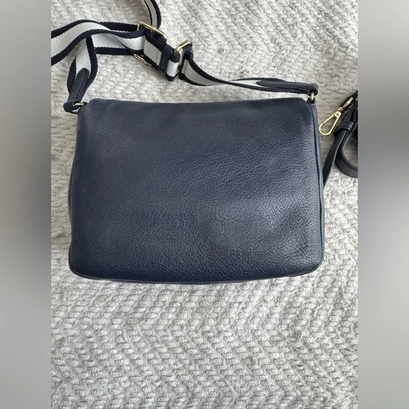 Talbots Navy Blue Crossbody with 2 straps - 9 1/2” x 7” - beautiful condition - Picture 6 of 9